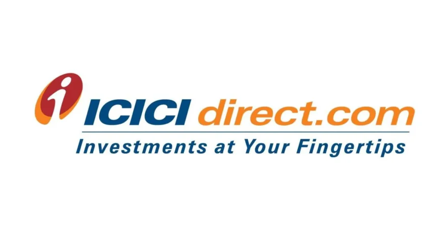 ICICI Direct logo with slogan "Investments at Your Fingertips"