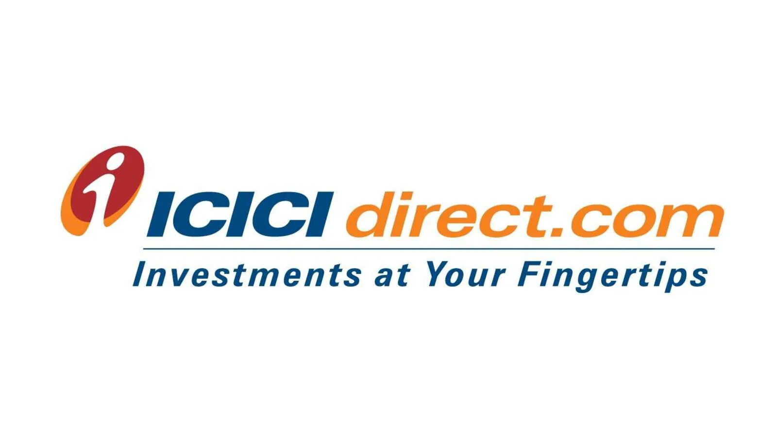 ICICI Direct logo with slogan "Investments at Your Fingertips"